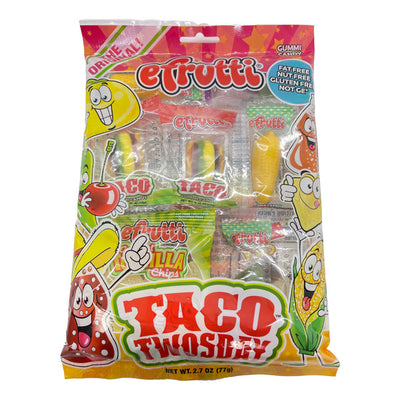 eFrutti Gummi Taco Twosday 77 g (12 Pack) Exotic Candy Wholesale Montreal Quebec Canada