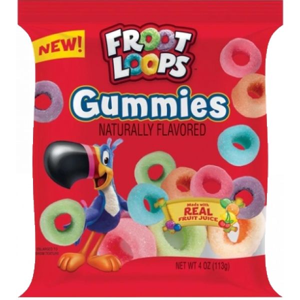 Froot Loops Gummies 113 g (24 Pack) Exotic Candy Wholesale Montreal Quebec Canada