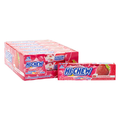 Morinaga Hi-Chew Strawberry Candy 50 g (15 Pack) Exotic Candy Wholesale Montreal Quebec Canada