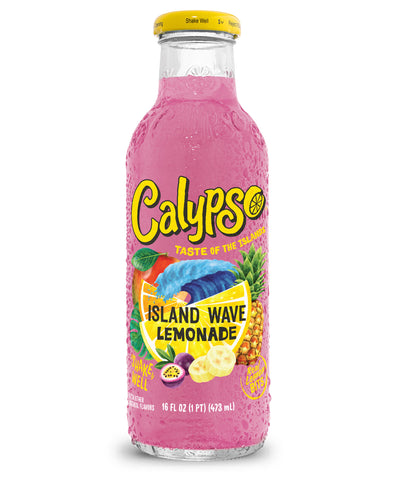 Calypso Island Wave Lemonade 473 mL (12 Pack) Exotic Drinks Wholesale Montreal Quebec Canada