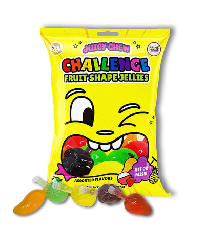 Juicy Chew Challenge Fruit Jellies 297 g (Pack of 30) Exotic Candy Wholesale Montreal Quebec Canada TikTok