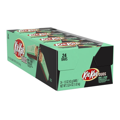 Kit Kat Duos Mint + Dark Chocolate Bar 42 g Imported Exotic Wholesale CAndy Montreal Quebec Canada
