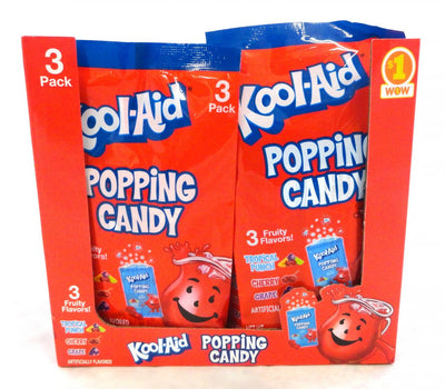 Kool-Aid 3-Flavour Popping Candy 21 g (12 Pack) Exotic Candy Wholesale Montreal Quebec Canada