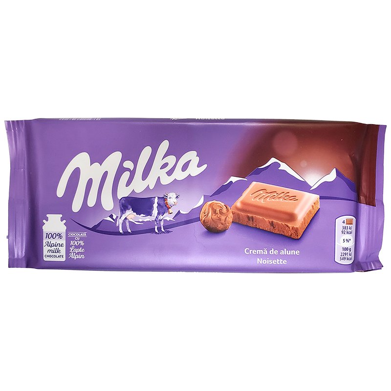 Milka Chocolate Noisette Hazelnut Bar