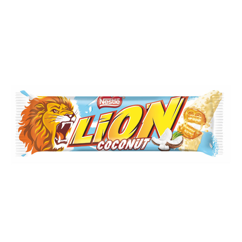 Nestle Lion Coconut Chocolate Bar 40 g (40 Pack)