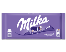 Milka Alpine Milk Chocolate Bar 100 g (24 Pack) Exotic Snacks Wholesale Montreal QUebec Canada