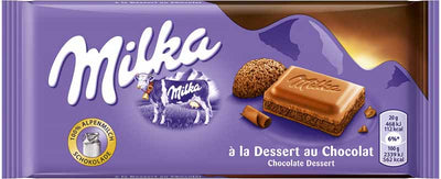 Milka Chocolate Dessert Chocolate Bar 100 g (22 Pack) Exotic Snacks Wholesale Montreal Quebec Canada
