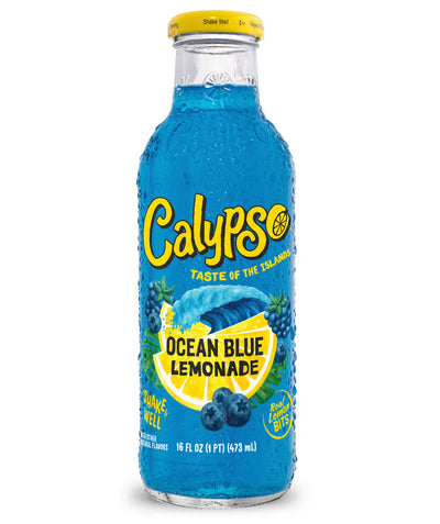 Calypso Ocean Blue Lemonade 473 mL (12 Pack) Exotic Drinks Wholesale Montreal Quebec Canada