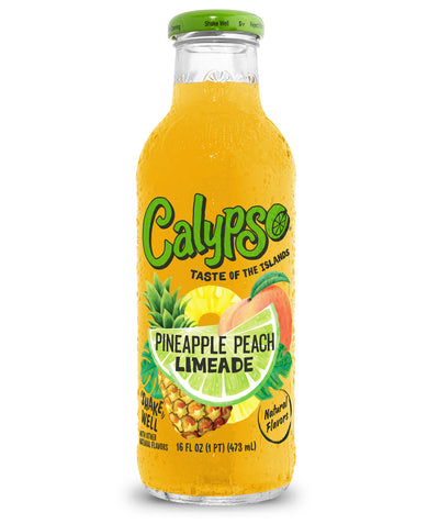  Calypso Pineapple Peach Limeade 473 mL (12 Pack) Exotic Drinks Wholesale Montreal Quebec Canada