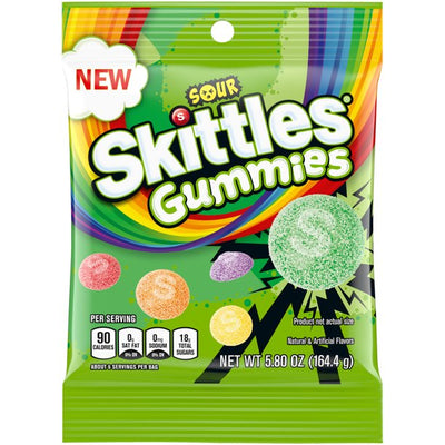 Skittles Gummies Sour 164.4 g (12 Pack) Exotic Candy Wholesale Montreal Quebec Canada