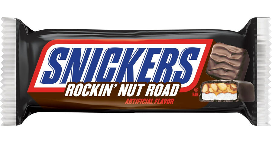 SNICKERS Rockin' Nut Road Candy Bar 40 g (24 Pack) Exotic Snacks Wholesale Montreal Quebec Canada
