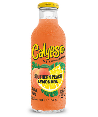  Calypso Southern Peach Lemonade 473 mL (12 Pack) Exotic Drinks Wholesale Montreal Quebec Canada