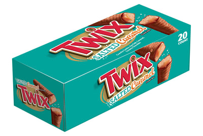 TWIX Salted Caramel Cookie Bars 40 g (20 Pack) Exotic Chocolate Wholesale Montreal Quebec Canada