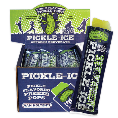 Van Holten's Pickle Flavoured Freeze Pops 60 ml (24 Pack) Exotic Snacks WHolesale Montreal Quebec Canada