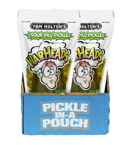 Van Holten's Warheads Extreme Sour Dill Pickle 140 g (12 Pack) Exotic Snacks Wholesale Montreal Quebec Canada