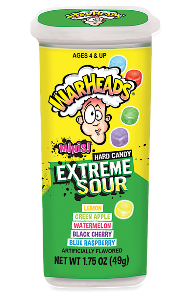 Warheads Extreme Sour Minis 49 g (18 Pack) Imported Exotic Candy Wholesale Montreal Quebec Canada