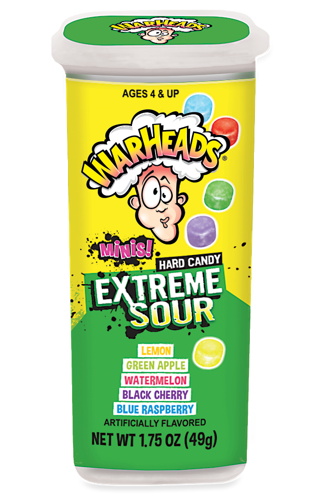 Warheads Extreme Sour Minis 49 g (18 Pack) Imported Exotic Candy Wholesale Montreal Quebec Canada