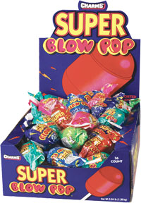 Charms Super Blow Pop Assorted 32 g (48 Pack) Exotic Candy Wholesale Montreal Quebec Canada
