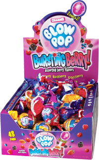 Charms Blow Pop Bursting Berry 18 g (48 Pack) Exotic Candy Wholesale Montreal Quebec Canada
