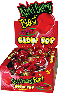 Charms Blow Pop Kiwi Berry Blast 18 g (48 Pack) Exotic Candy Wholesale Montreal Quebec Canada