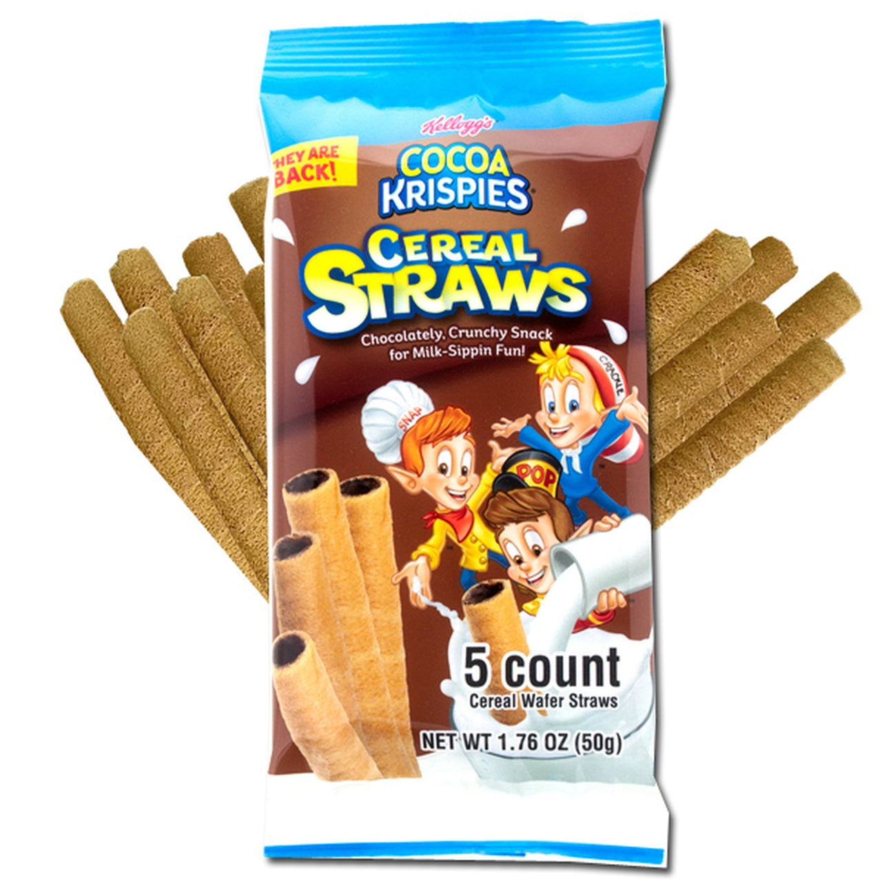 Cocoa Krispies Cereal Straws 50 g (24 Pack) Exotics Wholesale