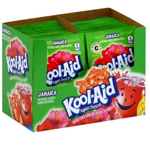 KoolAid Unsweetened Jamaica Drink Mix 4 g (48 Pack) Exotics Wholesale
