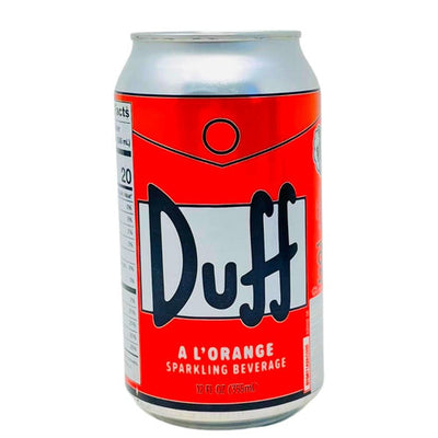 Duff A L'Orange Sparkling Beverage 355 mL (24 Pack) Exotic Drinks Wholesale Montreal Quebec Canada