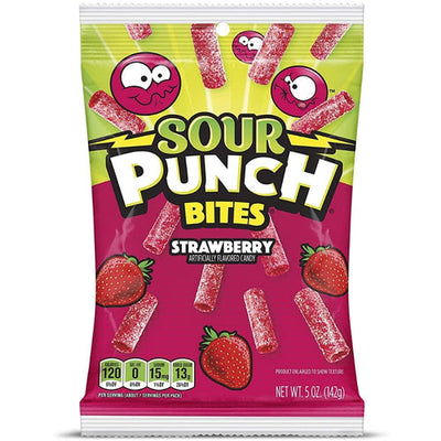 Sour Punch Bites Strawberry 142 g (12 Pack) Exotic Candy Wholesale Montreal Quebec Canada