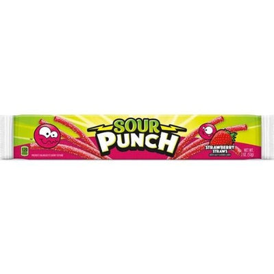 Sour Punch Strawberry Straws 57 g (24 Pack)