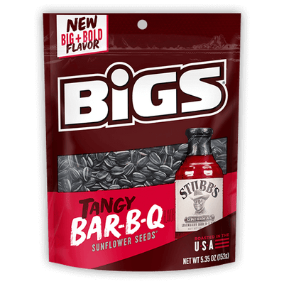 BIGS Stubb's Tangy BBQ Sunflower Seeds 152 g (12 Pack) Exotic Snacks Wholesale Montreal Quebec Canada 