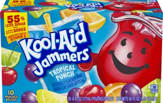 Kool-Aid Tropical Punch Jammers 177 mL (40 Pack) Exotic Drinks Wholesale Montreal Quebec Canada