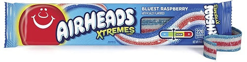 Airheads Xtremes Sour Belts Bluest Raspberry 57 g (18 Pack) Exotic Candy Wholesale Montreal Quebec Canada