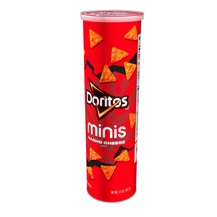 Doritos Minis Nacho Cheese Cannister 145.2 g (12 Pack) Exotic Snacks Wholesale Montreal Quebec Canada