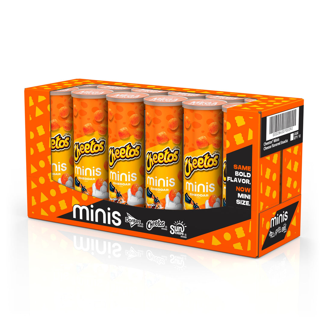 Cheetos Cheddar Minis 102.7 g (12 Pack) Exotic Snacks WHolesale Montreal Quebec Canada