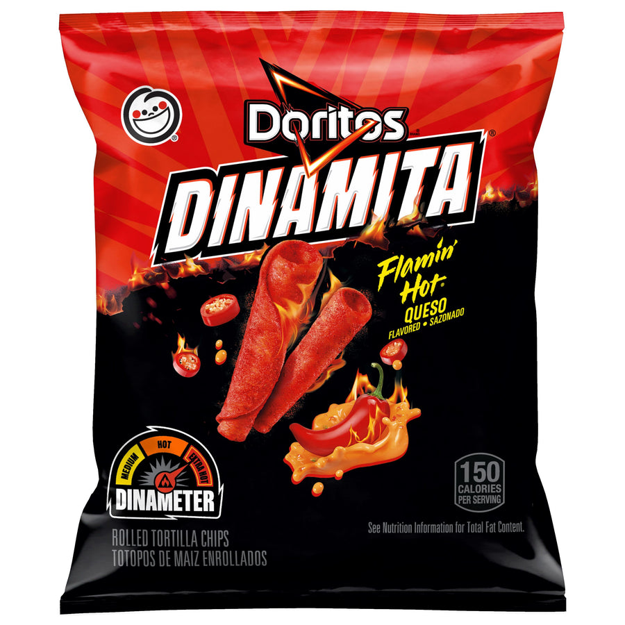 Doritos Dinamita Flamin' Hot Queso 99 g (32 Pack) Exotic Snacks Wholesale Montreal Quebec Canada