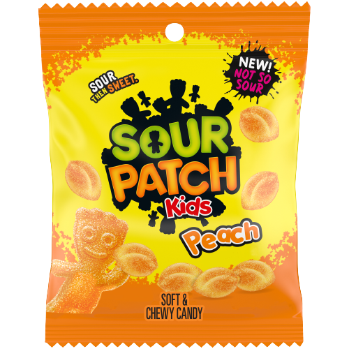 Sour Patch Kids Peach Bag 101 g (12 Pack) Exotic Candy Wholesale Montreal Quebec Canada