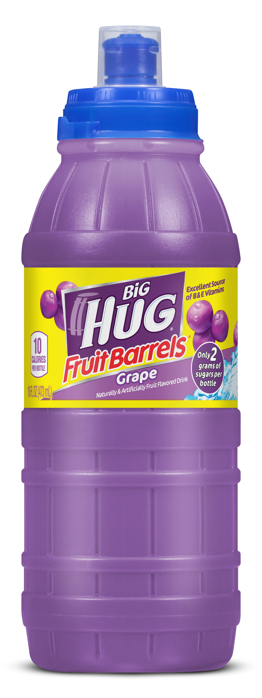 Big Hug Fruit Barrel Grape Sports Cap 473 mL (24 Pack) Exotic Drinks Wholesale Montreal Quebec Canada