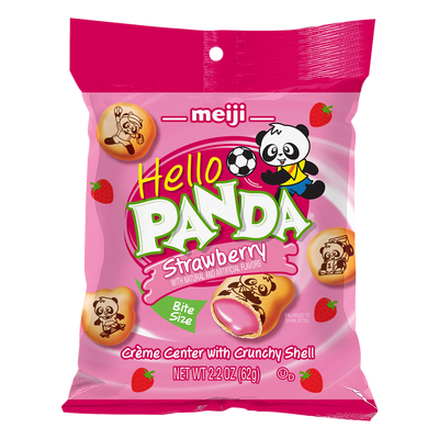 Meiji Hello Panda Strawberry 62 g (6 Pack) Exotic Snacks Wholesale Montreal Quebec Canada