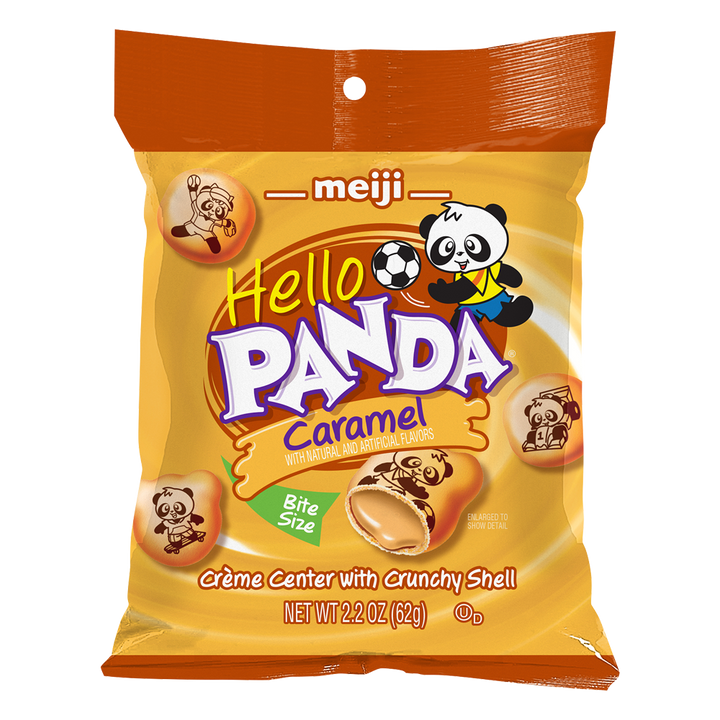 Meiji Hello Panda Caramel 62 g (6 Pack) Exotic Snacks Wholesale Montreal Quebec Canada