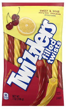 Twizzlers Filled Twists Sweet & Sour 198 g (12 Pack) Exotic Candy Wholesale Montreal Quebec Canada