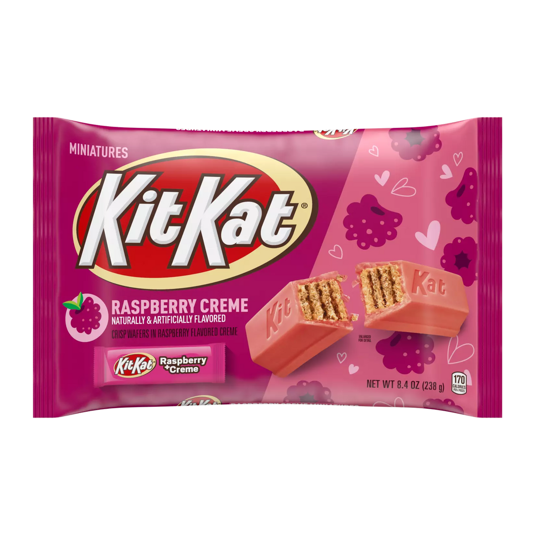 Kit Kat Raspberry Creme Miniatures Candy Bars 238 g (10 Pack) Exotic Candy Wholesale Montreal Quebec Canada