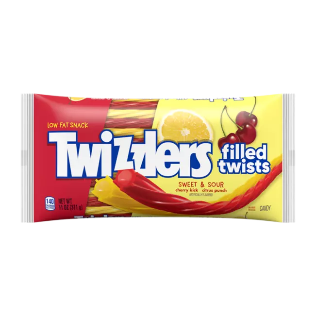 Twizzlers Filled Twists Sweet & Sour Candy 311 g (12 Pack) Exotic Candy Wholesale Montreal Quebec Canada