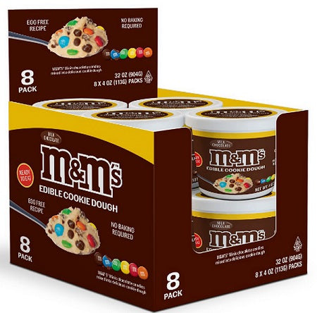 M&M's Cookie Dough Tub with Spoon 113 g (8 Pack) Exotic Snacks Wholesale Montreal Quebec Canada