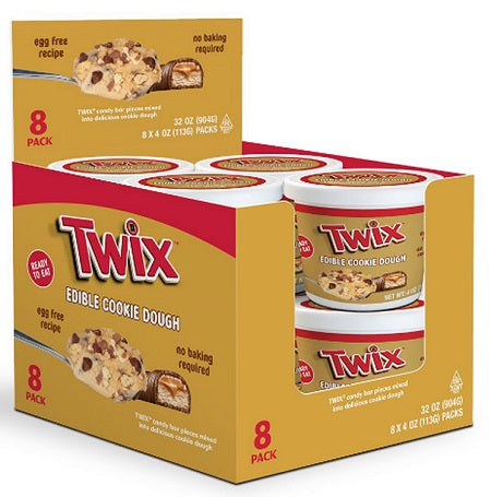 Twix Cookie Dough Tub with Spoon 113 g (8 Pack) Exotic Snacks Wholesale Montreal Quebec Canada