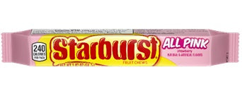 Starburst All Pink 58.7 g (24 Pack) Exotic Candy Wholesale Montreal Quebec Canada