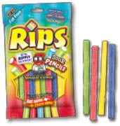 Rips Sour Pencil Bag Licorice Candy 79 g (12 Pack) Exotic Candy Wholesale Montreal Quebec Canada