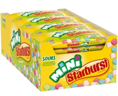 Starburst Sours Mini 52 g (24 Pack) Exotic Candy Wholesale Montreal Quebec Canada