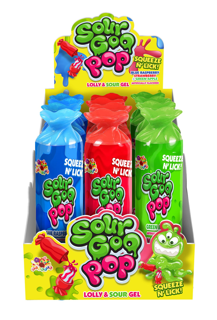 Albert's Sour Goo Pop 50 g (12 Pack) Exotic Candy Wholesale Montreal QUebec Canada