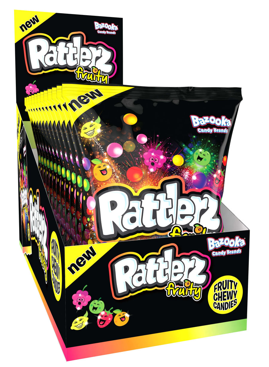 Bazooka Rattlerz Fruity 100 g (12 Pack) Exotic Candy Wholesale Montreal Quebec Canada