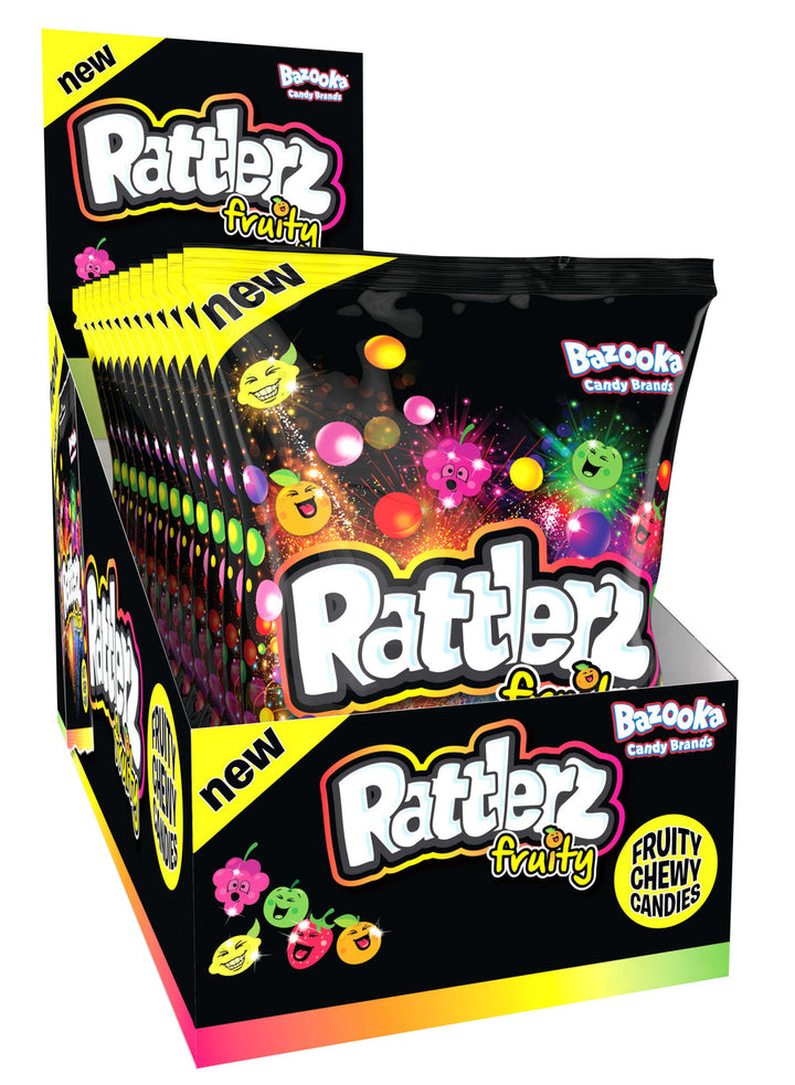 Bazooka Rattlerz Fruity 100 g (12 Pack) Exotic Candy Wholesale Montreal Quebec Canada